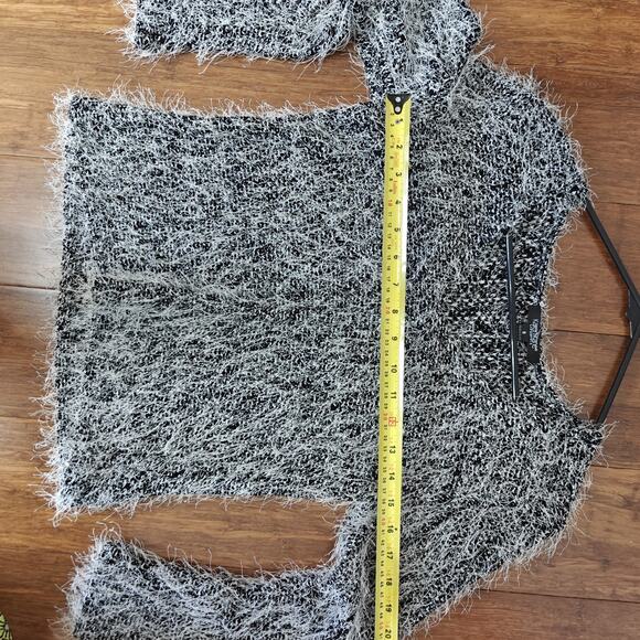 Vintage 90s Karen Kane Women Small Furry Jumper Sweater Pullover Fuzzy - Picture 7 of 9